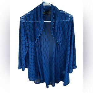 Slinky Royal Blue Cardigan Size M